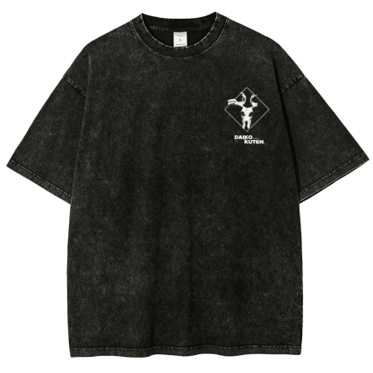 Unisex Fit Washed vintage T-Shirt GACHIAKUTA