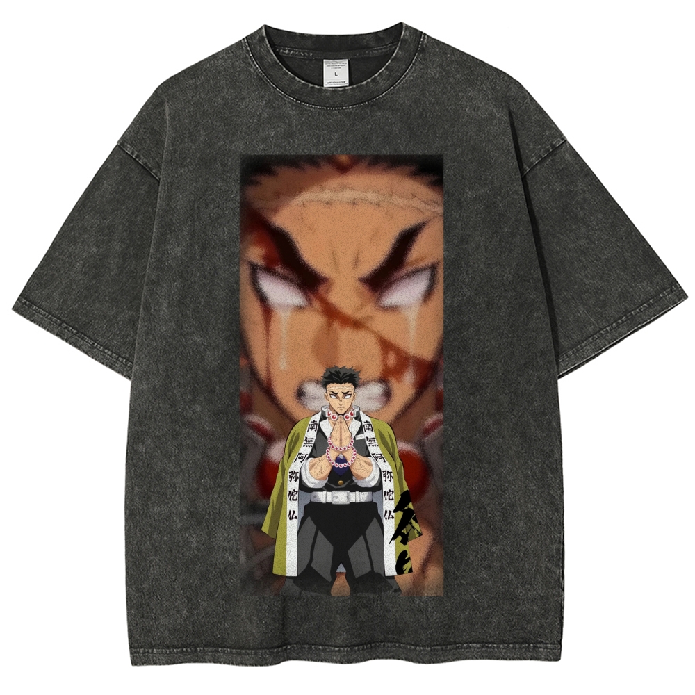 Unisex Fit Washed T-Shirt | 鬼滅の刃