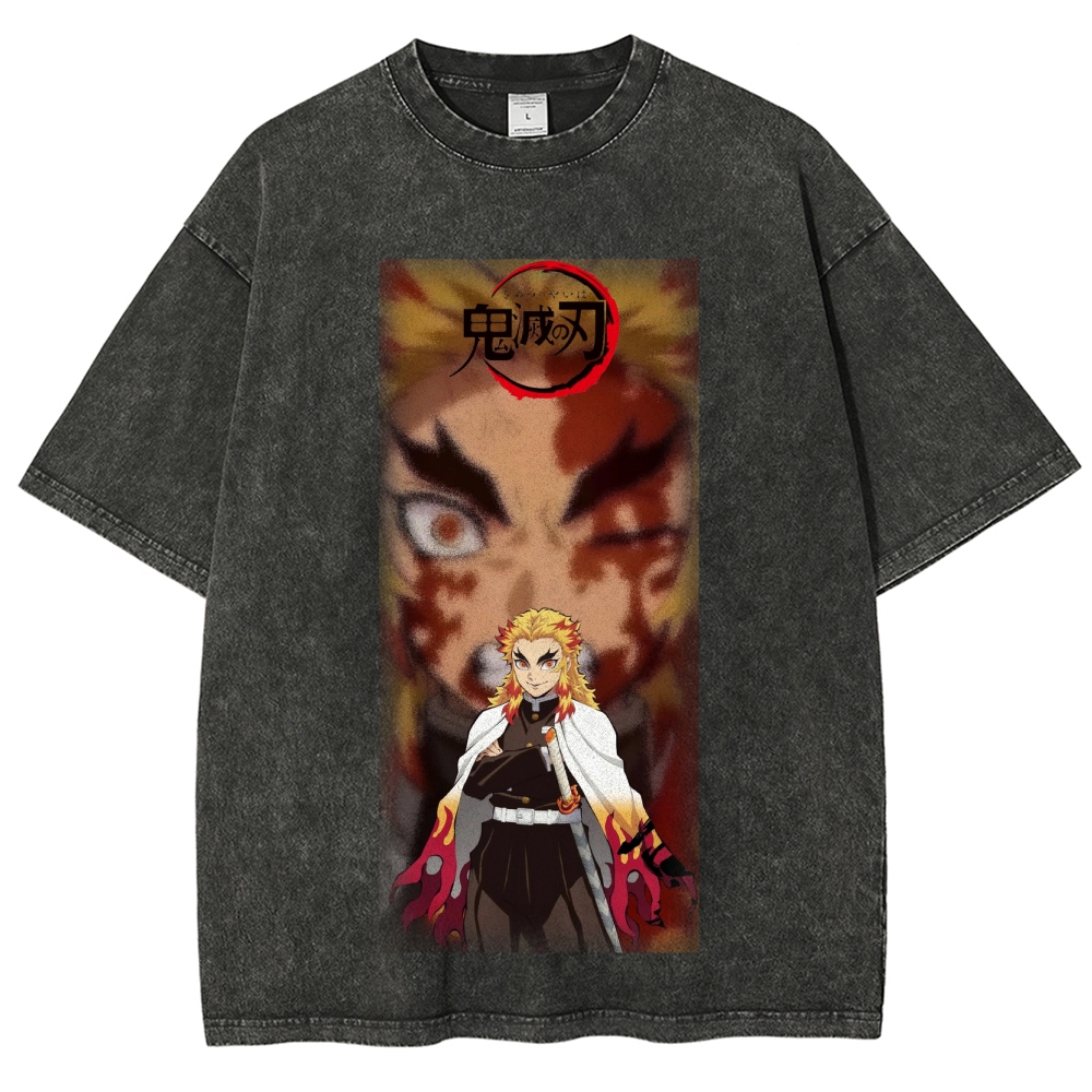 Unisex Fit Washed T-Shirt | 鬼滅の刃