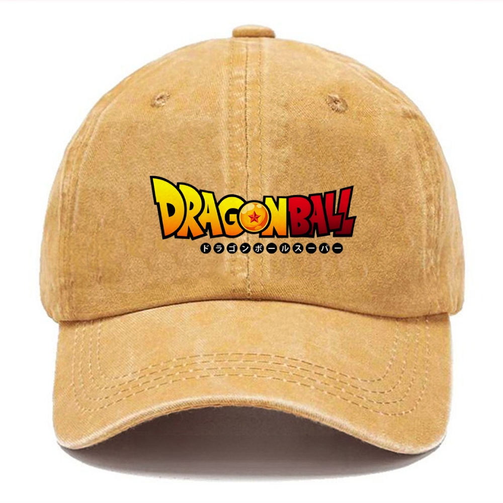 Unisex Vintage Casual Washed Cap | DRAGON BALL