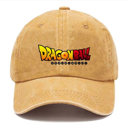 Unisex Vintage Casual Washed Cap | DRAGON BALL