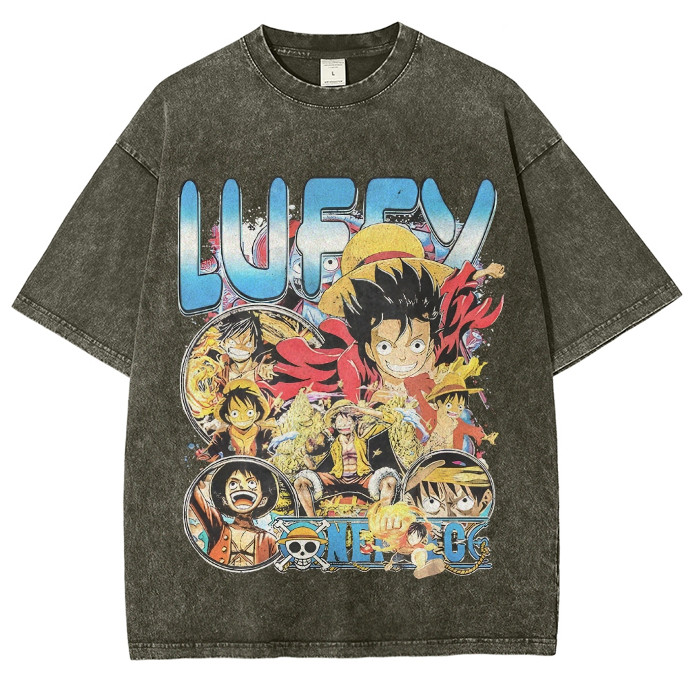 ONE PIECE Unisex Fit Washed T-Shirt 2507023146