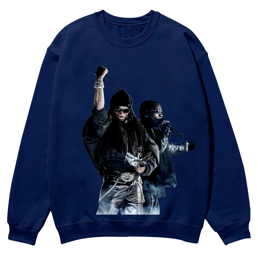 PLAYBOI CARTI & TRAVIS SCOTT  Casual Crewneck Sweatshirt 2507033646
