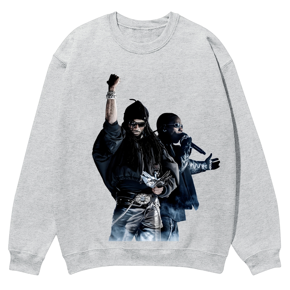 PLAYBOI CARTI & TRAVIS SCOTT  Casual Crewneck Sweatshirt 2507033646