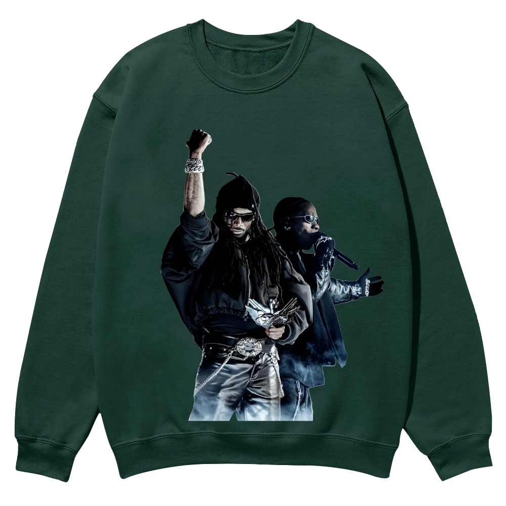 PLAYBOI CARTI & TRAVIS SCOTT  Casual Crewneck Sweatshirt 2507033646