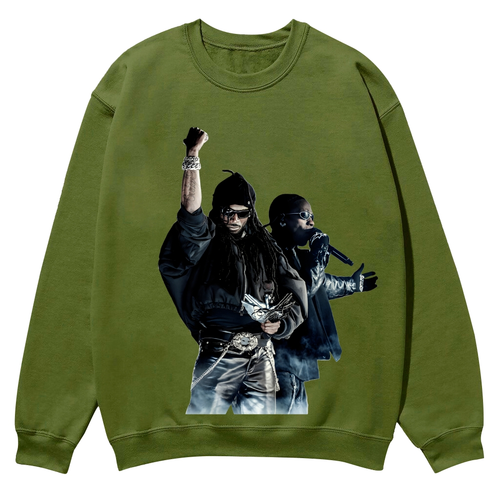 PLAYBOI CARTI & TRAVIS SCOTT  Casual Crewneck Sweatshirt 2507033646