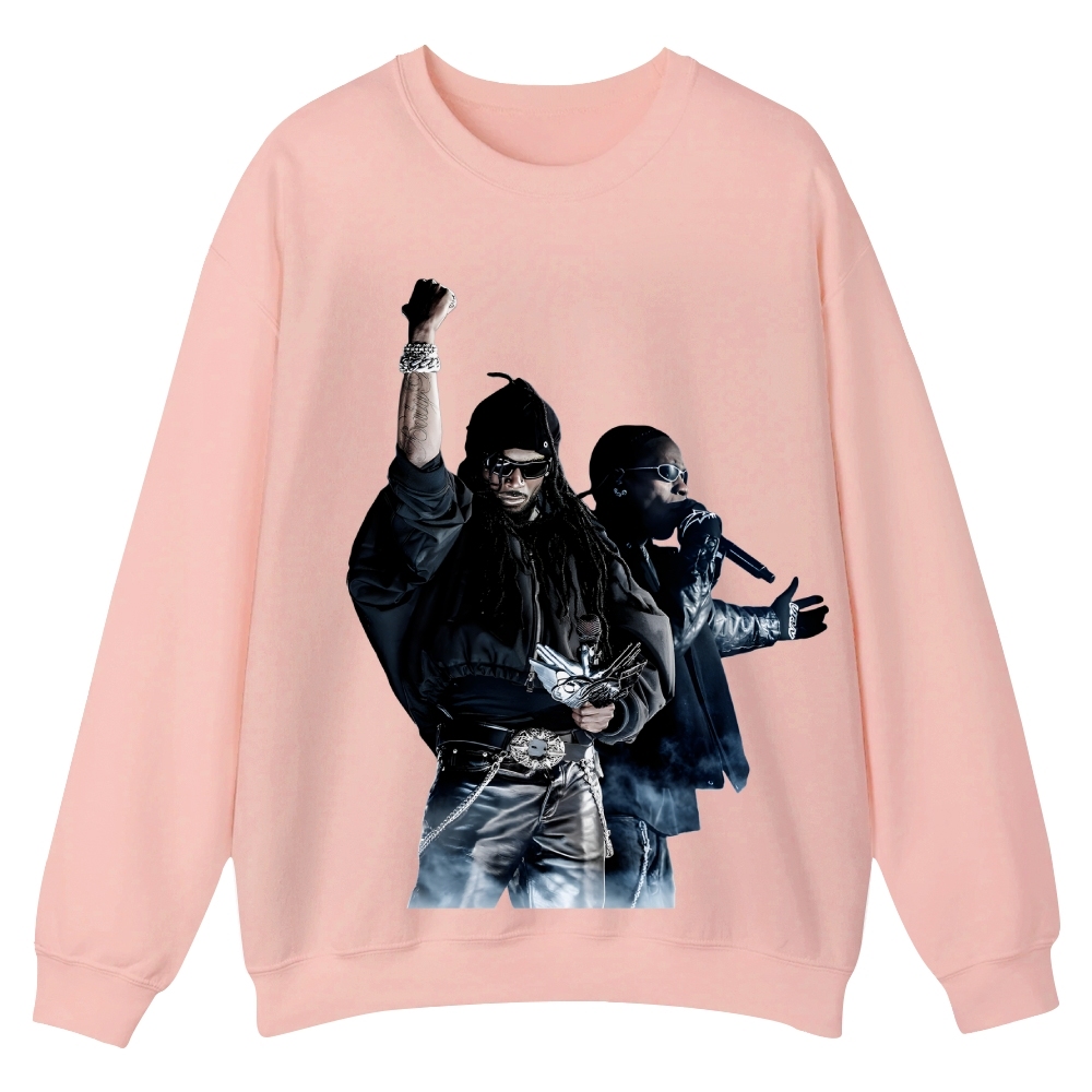 PLAYBOI CARTI & TRAVIS SCOTT  Casual Crewneck Sweatshirt 2507033646