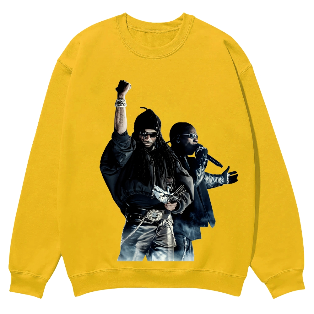 PLAYBOI CARTI & TRAVIS SCOTT  Casual Crewneck Sweatshirt 2507033646