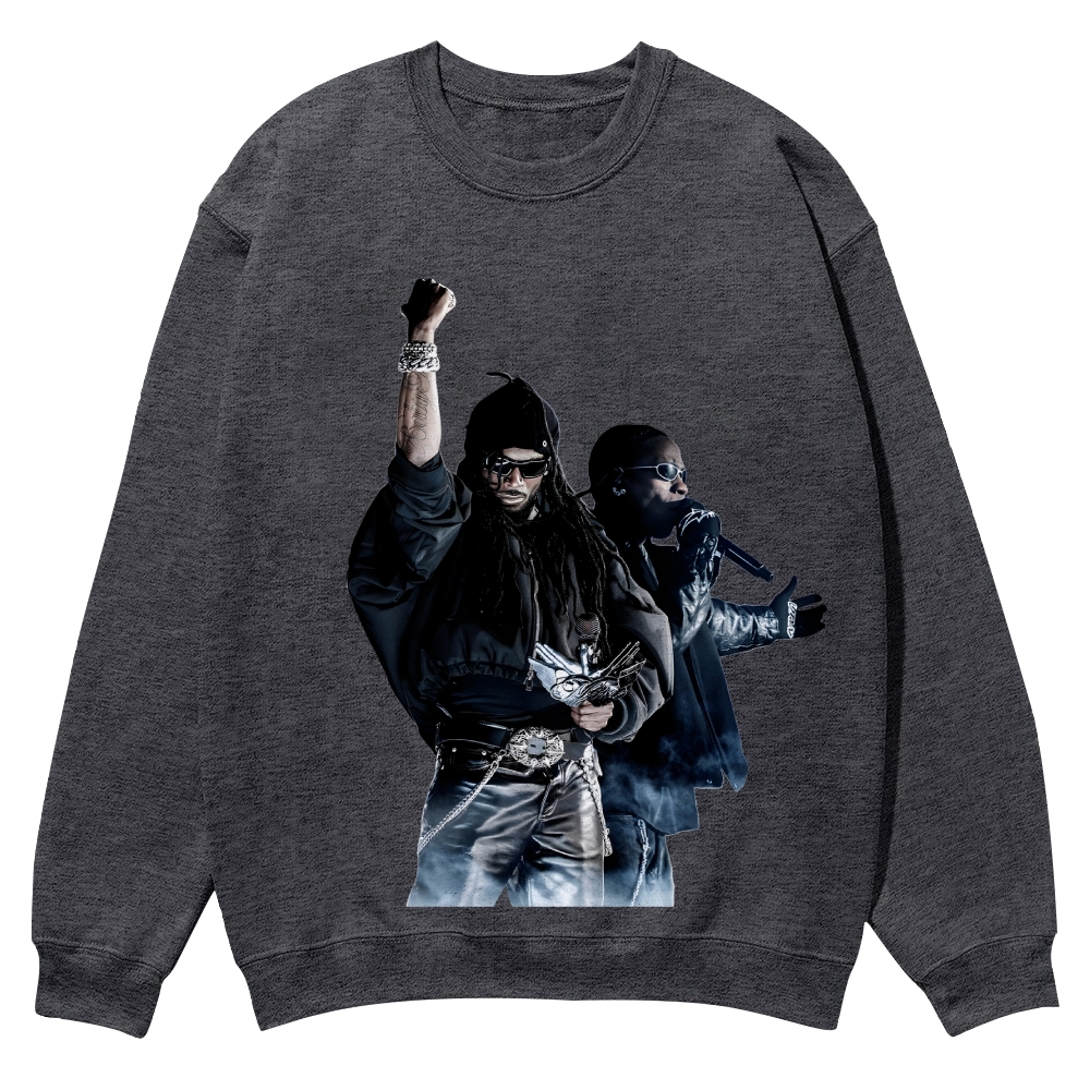 PLAYBOI CARTI & TRAVIS SCOTT  Casual Crewneck Sweatshirt 2507033646