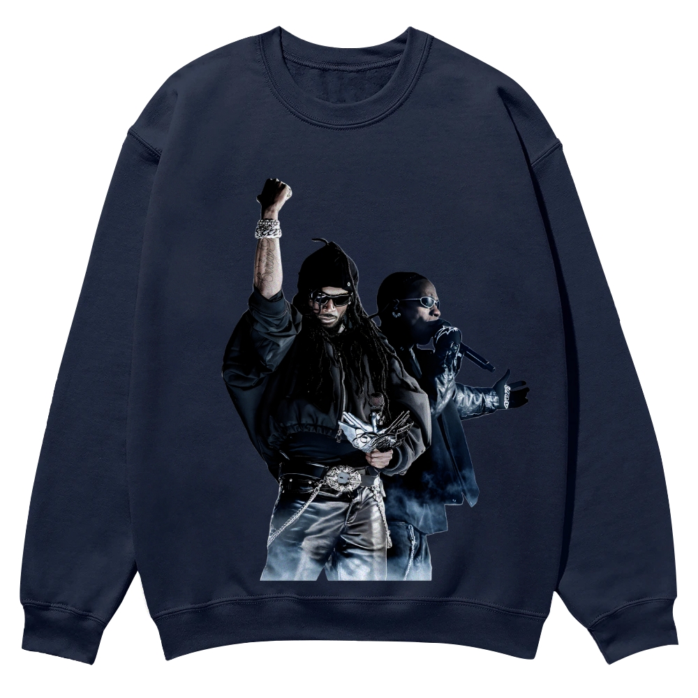 PLAYBOI CARTI & TRAVIS SCOTT  Casual Crewneck Sweatshirt 2507033646