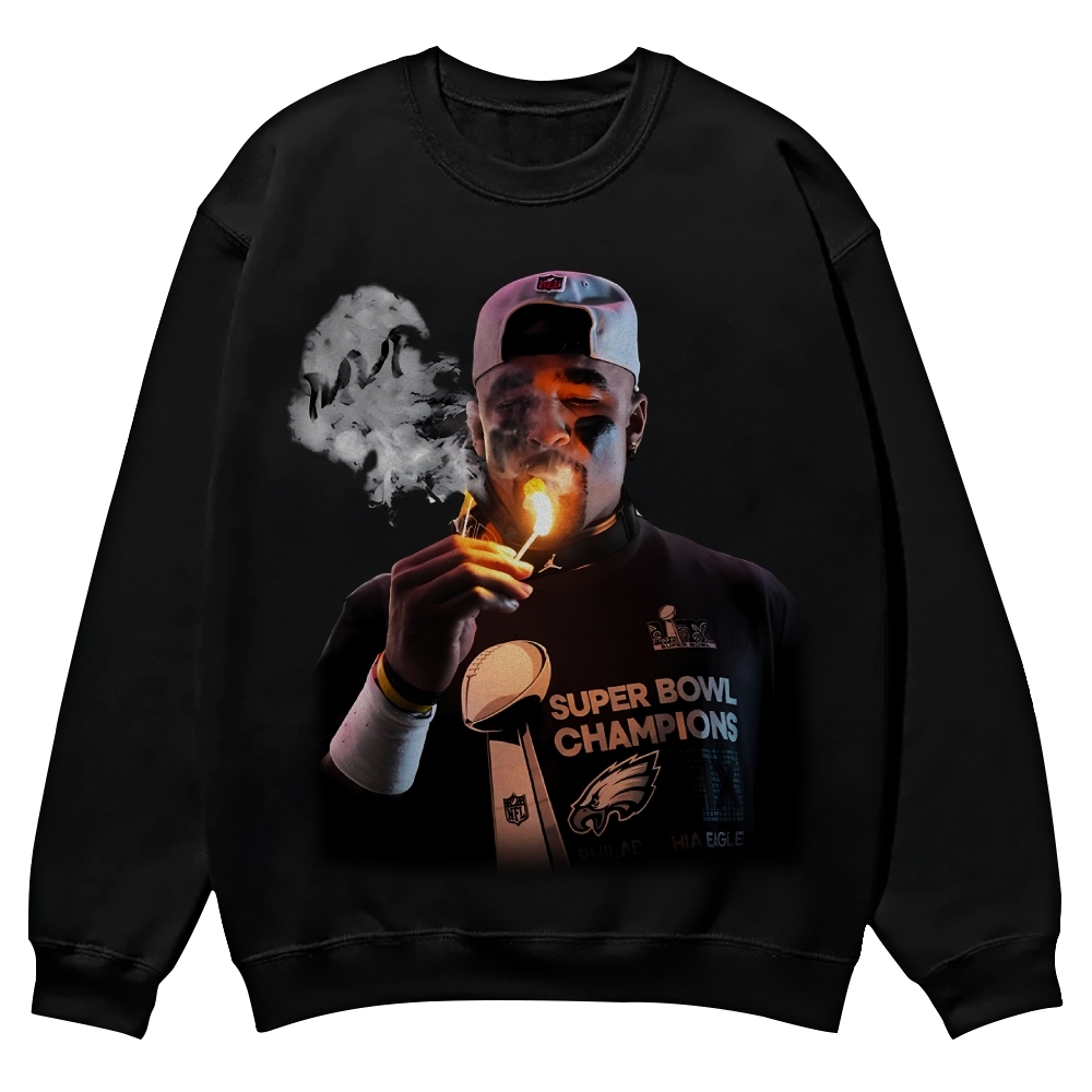 JALEN HURTS Casual Crewneck Sweatshirt 2507033976