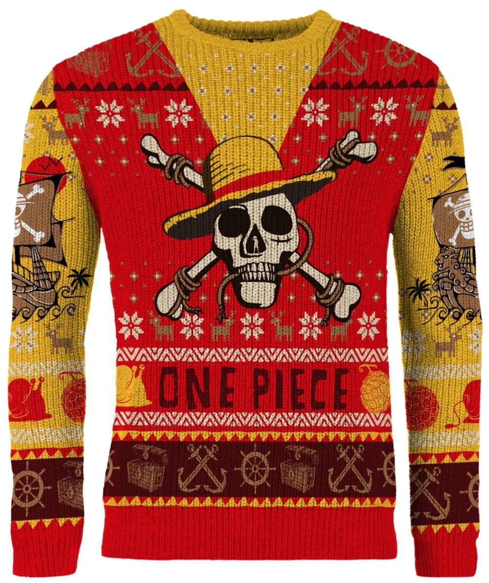 Luffy’s Festive Voyage Ugly Christmas Sweater
