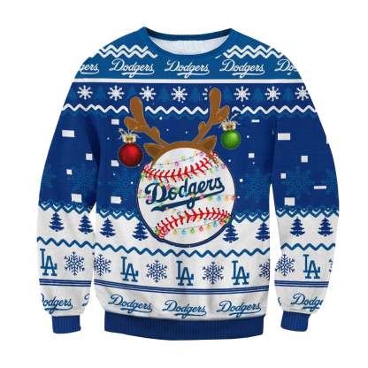 Los Angeles Dodgers Christmas Ugly Sweater