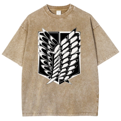 Unisex Fit Washed T-Shirt | Attack on Titan