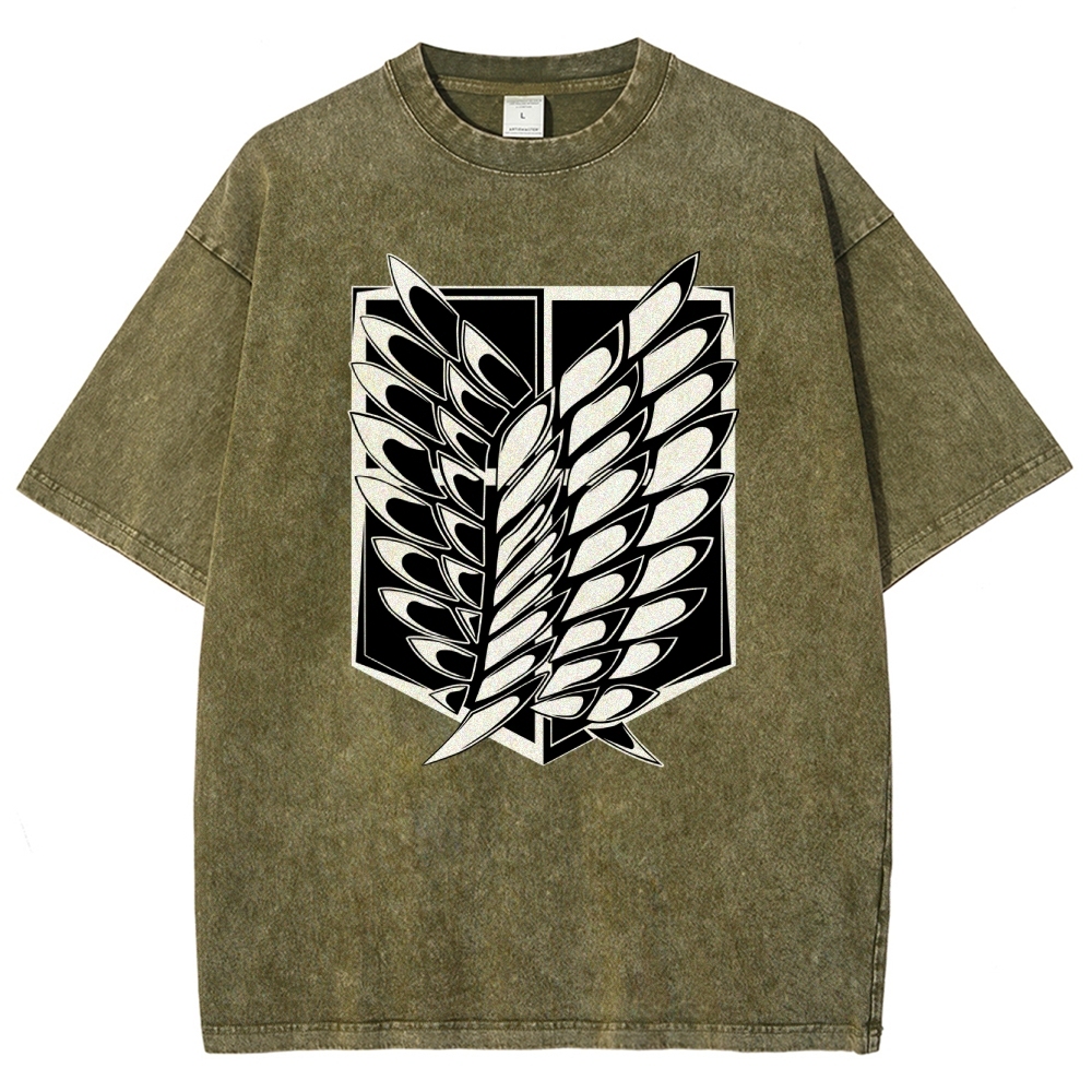 Unisex Fit Washed T-Shirt | Attack on Titan