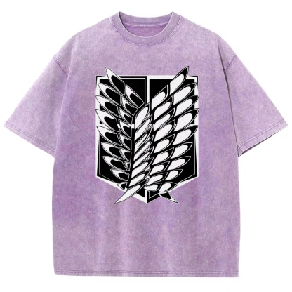 Unisex Fit Washed T-Shirt | Attack on Titan