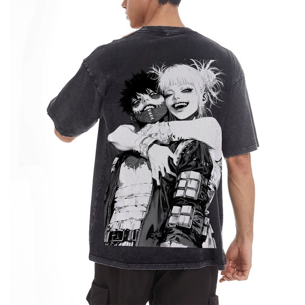 Dabi x Toga Vintage Oversized T-Shirt My Hero Academia