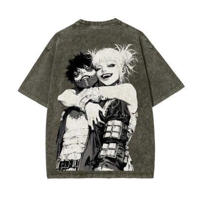 Dabi x Toga Vintage Oversized T-Shirt My Hero Academia