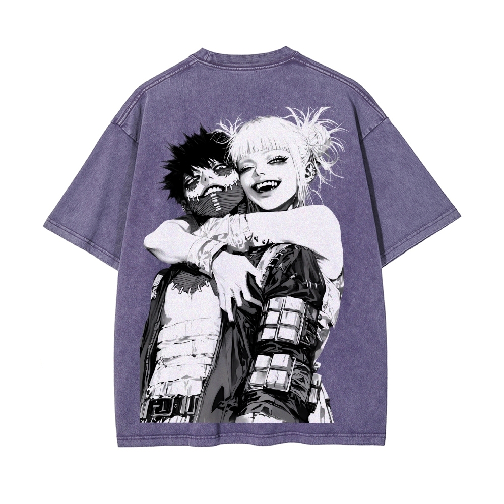 Dabi x Toga Vintage Oversized T-Shirt My Hero Academia