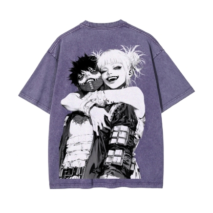 Dabi x Toga Vintage Oversized T-Shirt My Hero Academia