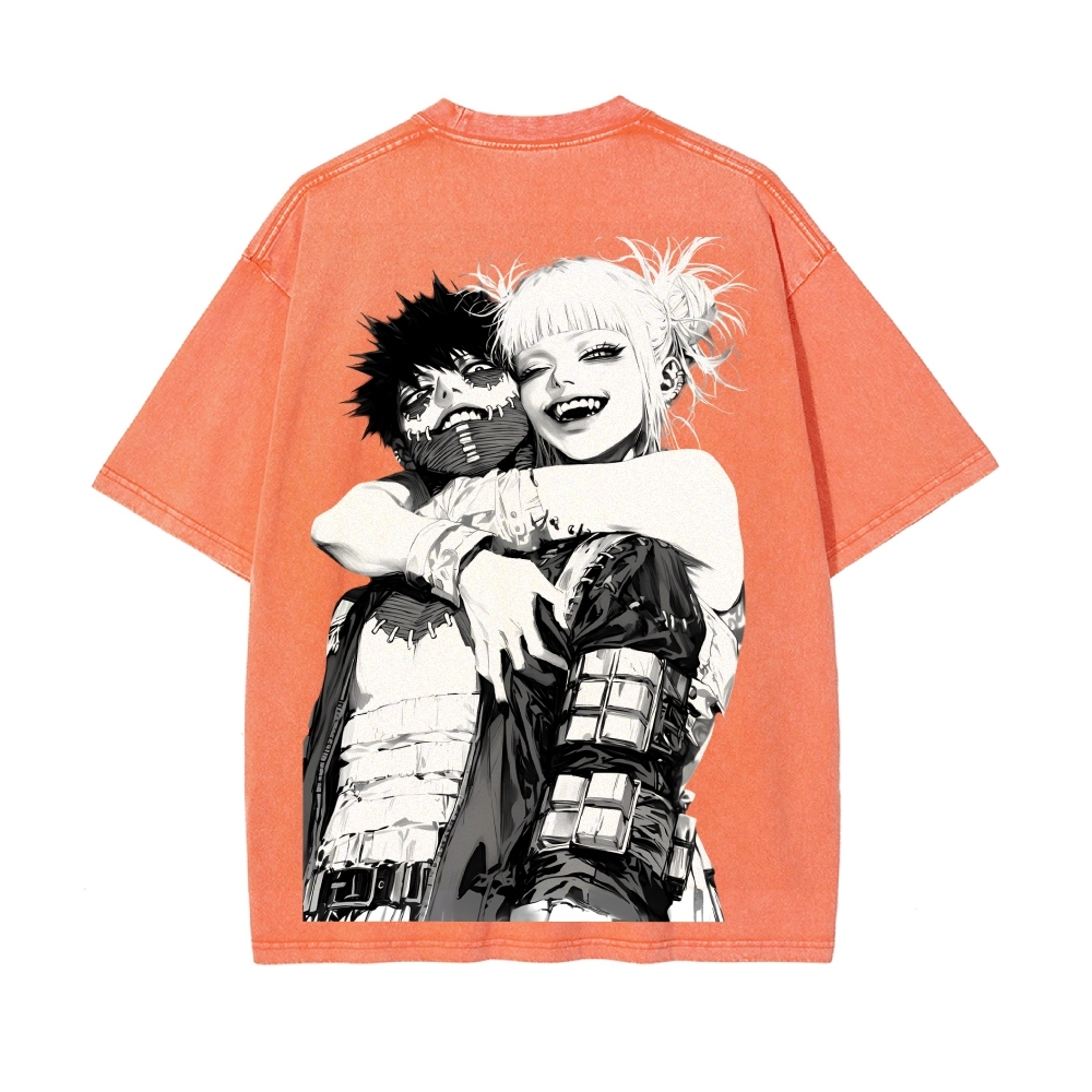 Dabi x Toga Vintage Oversized T-Shirt My Hero Academia