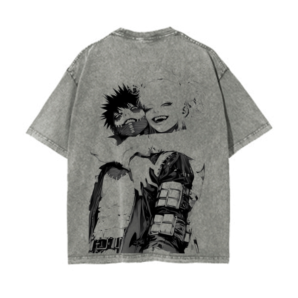 Dabi x Toga Vintage Oversized T-Shirt My Hero Academia