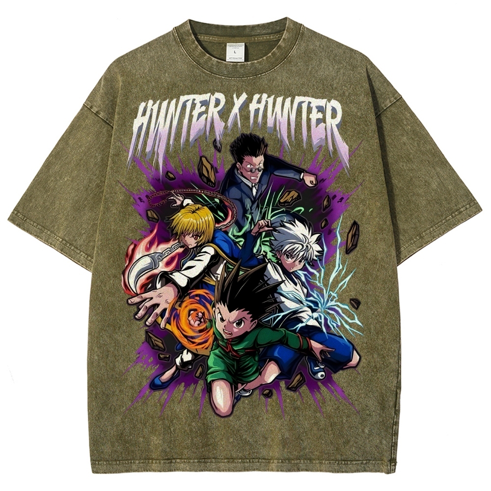 Unisex Fit Washed T-Shirt | Hunter X Hunter