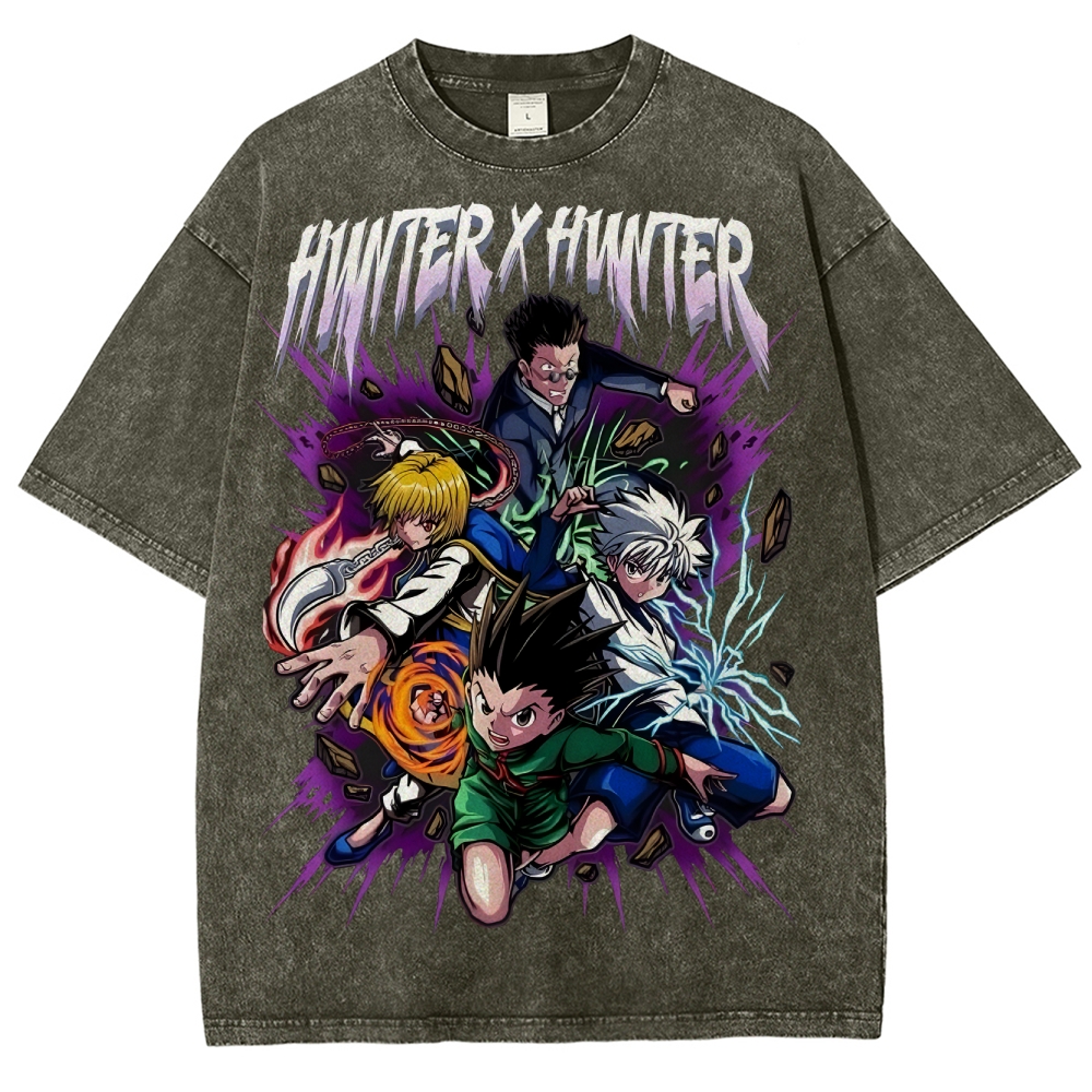 Unisex Fit Washed T-Shirt | Hunter X Hunter