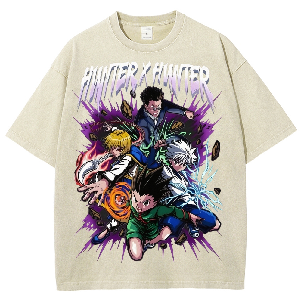 Unisex Fit Washed T-Shirt | Hunter X Hunter