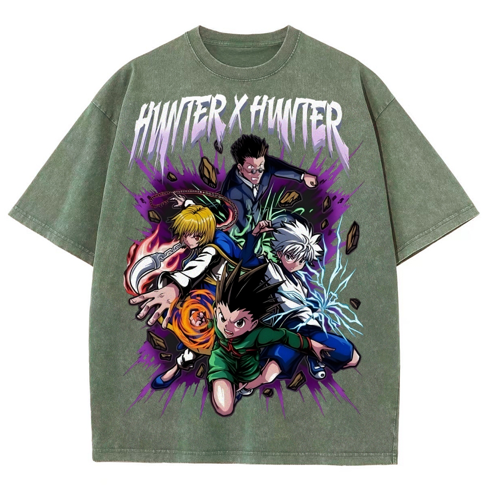 Unisex Fit Washed T-Shirt | Hunter X Hunter