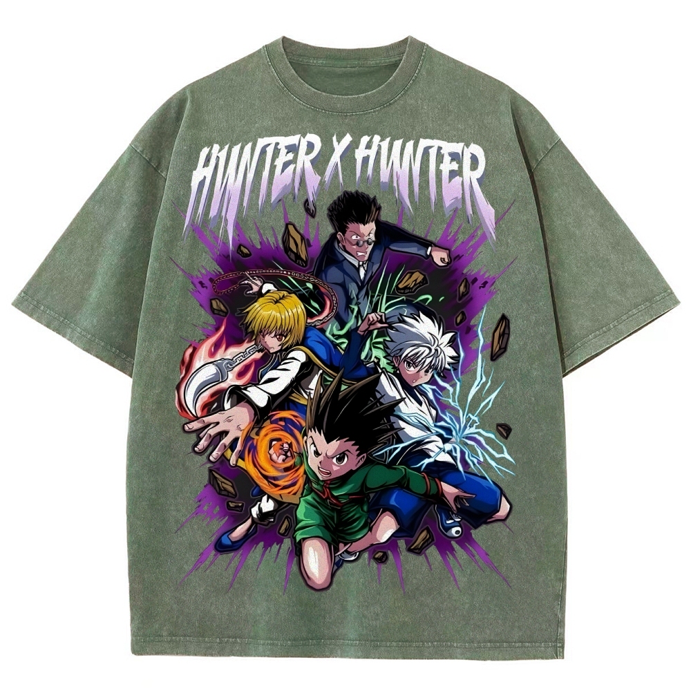 Unisex Fit Washed T-Shirt | Hunter X Hunter