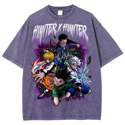Unisex Fit Washed T-Shirt | Hunter X Hunter