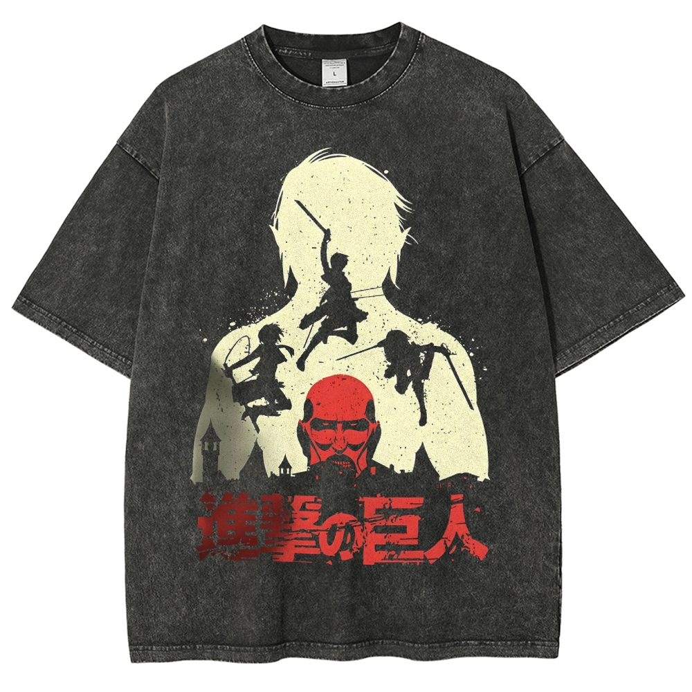 Unisex Fit Washed T-Shirt | ATTACK ON TITAN
