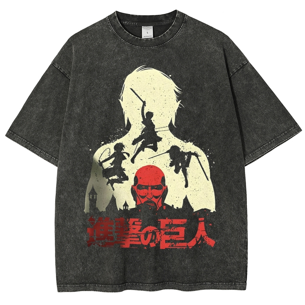 Unisex Fit Washed T-Shirt | ATTACK ON TITAN