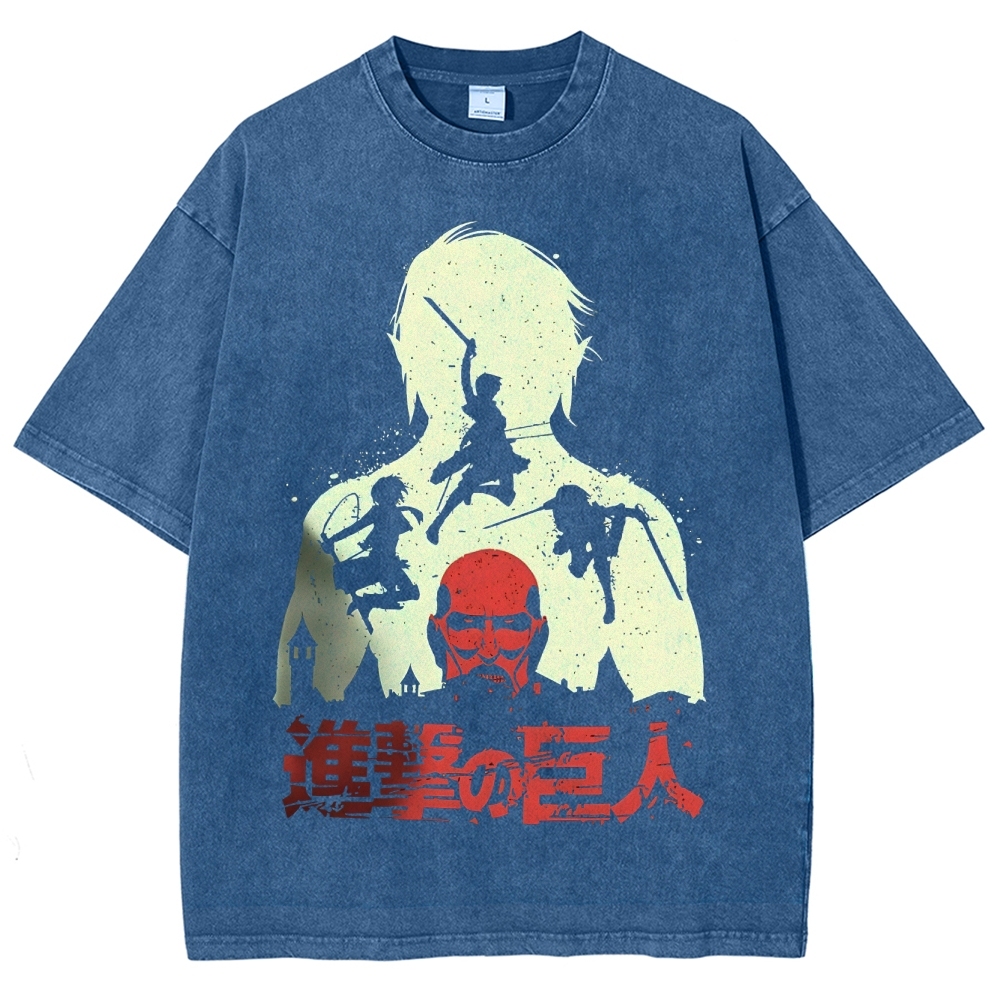 Unisex Fit Washed T-Shirt | ATTACK ON TITAN