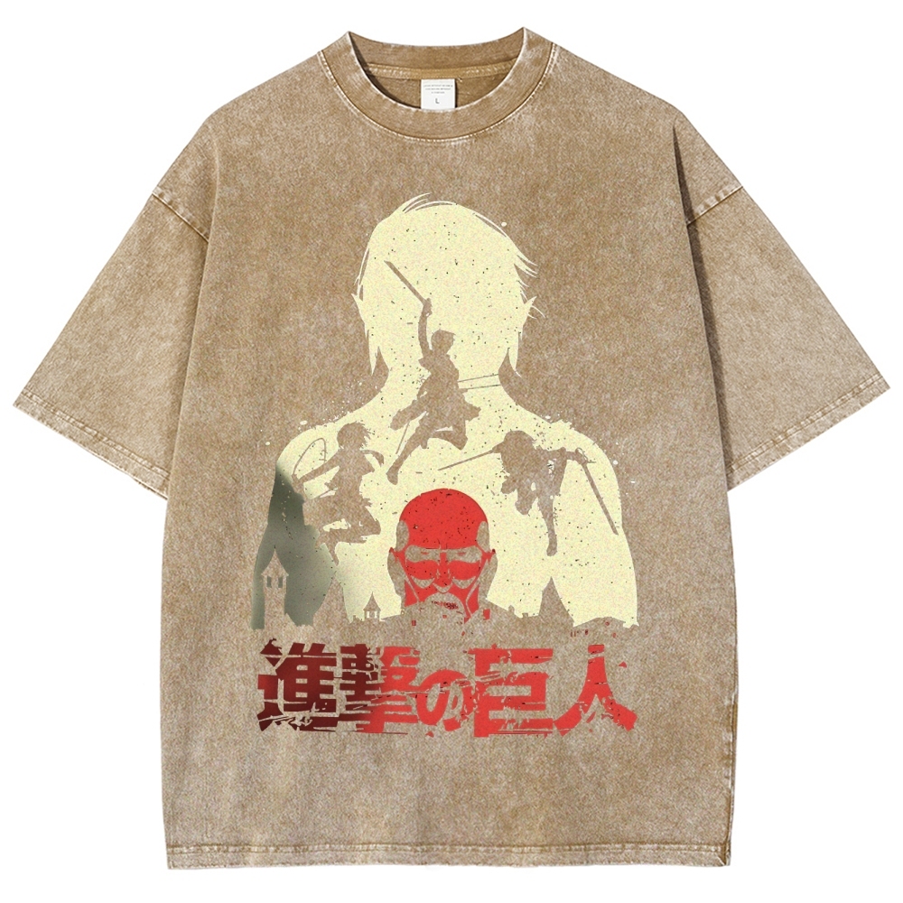 Unisex Fit Washed T-Shirt | ATTACK ON TITAN