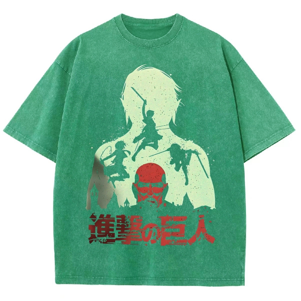 Unisex Fit Washed T-Shirt | ATTACK ON TITAN
