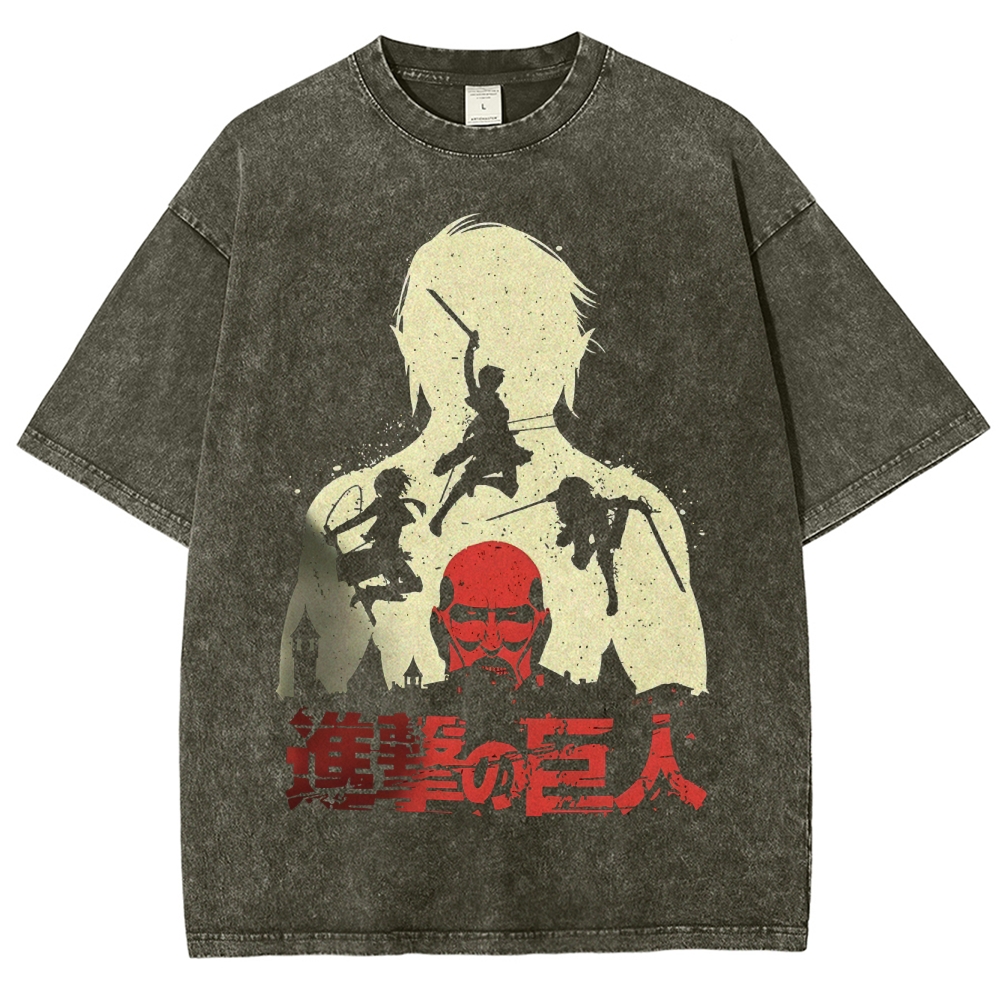 Unisex Fit Washed T-Shirt | ATTACK ON TITAN