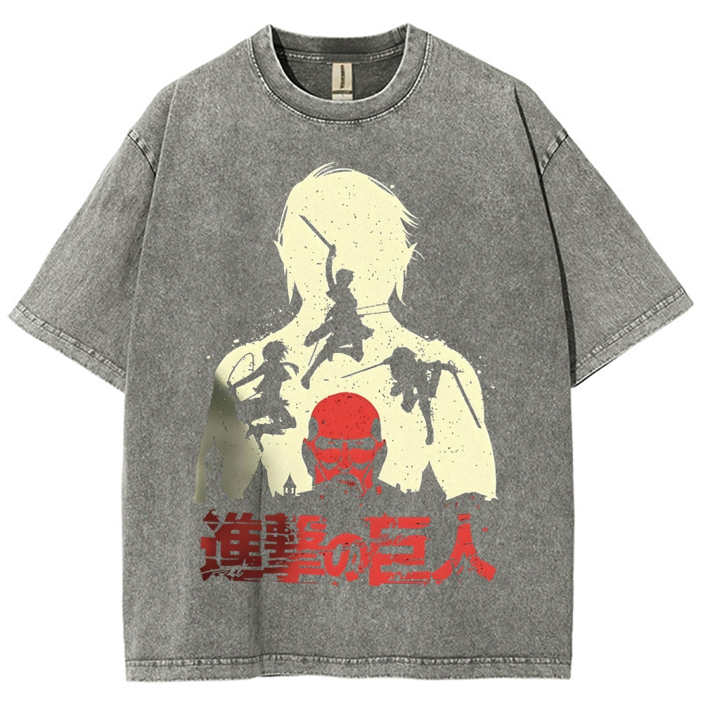 Unisex Fit Washed T-Shirt | ATTACK ON TITAN