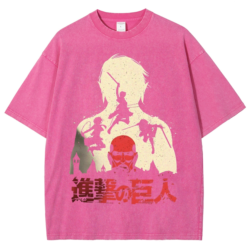 Unisex Fit Washed T-Shirt | ATTACK ON TITAN