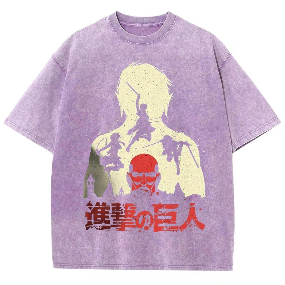 Unisex Fit Washed T-Shirt | ATTACK ON TITAN
