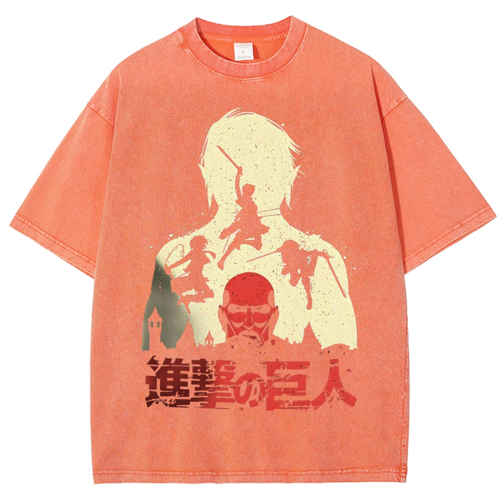 Unisex Fit Washed T-Shirt | ATTACK ON TITAN