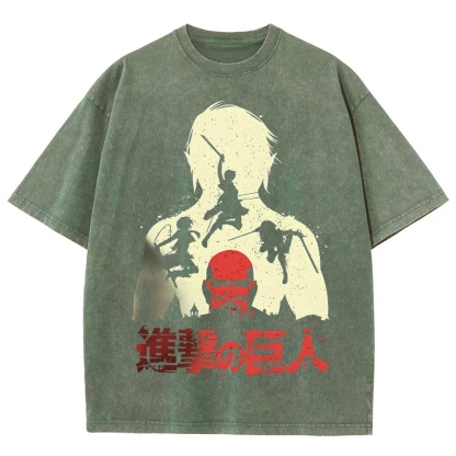 Unisex Fit Washed T-Shirt | ATTACK ON TITAN