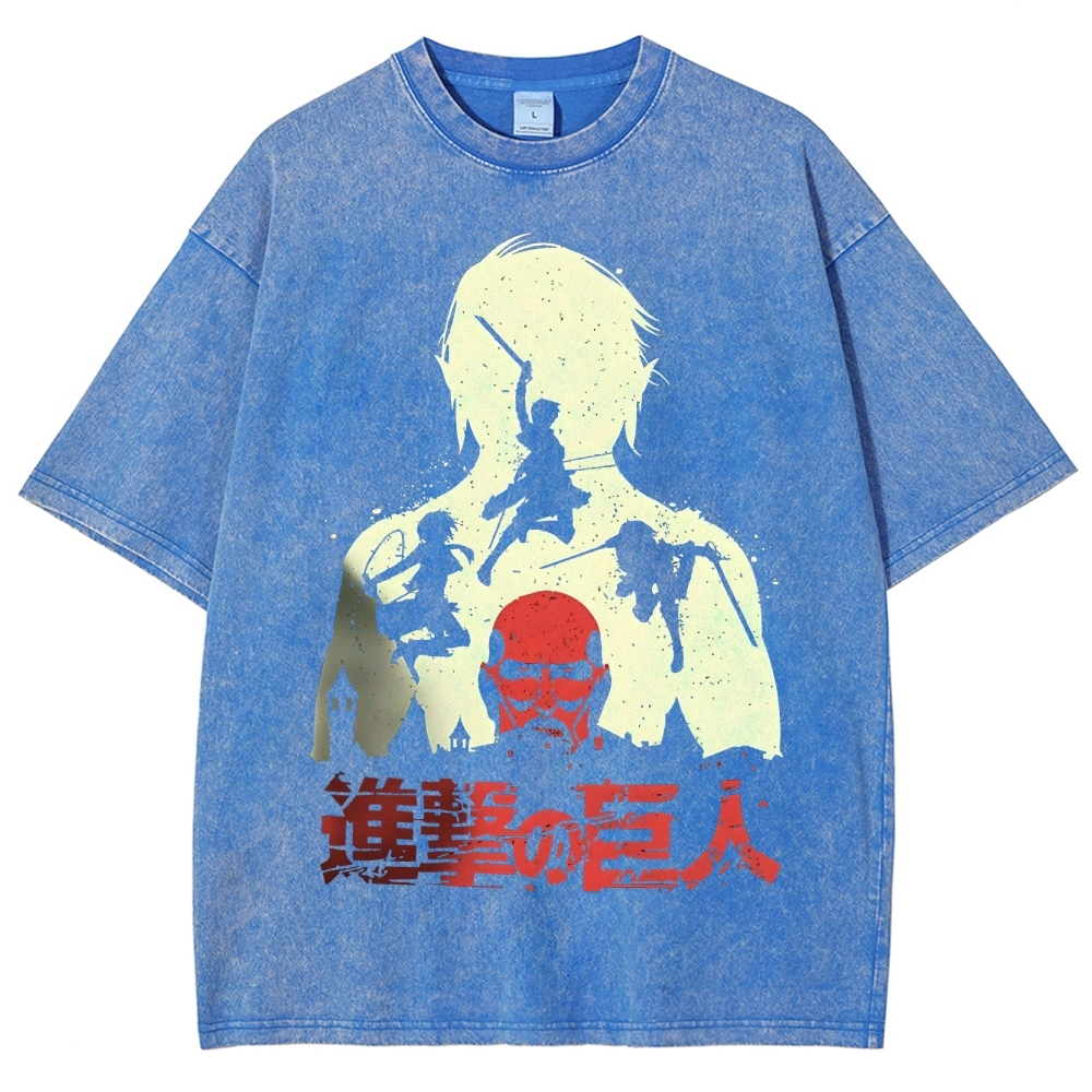 Unisex Fit Washed T-Shirt | ATTACK ON TITAN