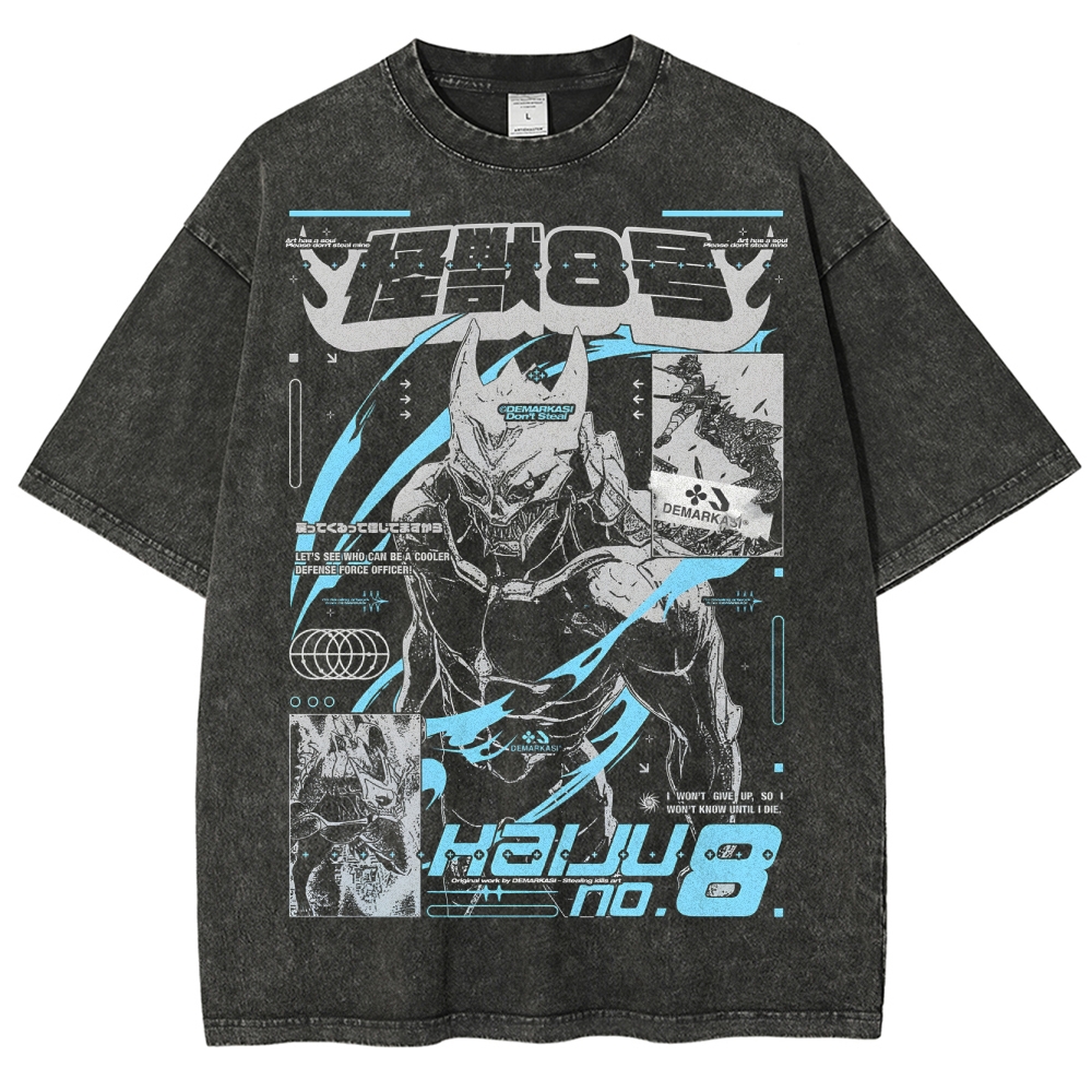 Unisex Fit Washed T-Shirt | Kaiju No. 8 