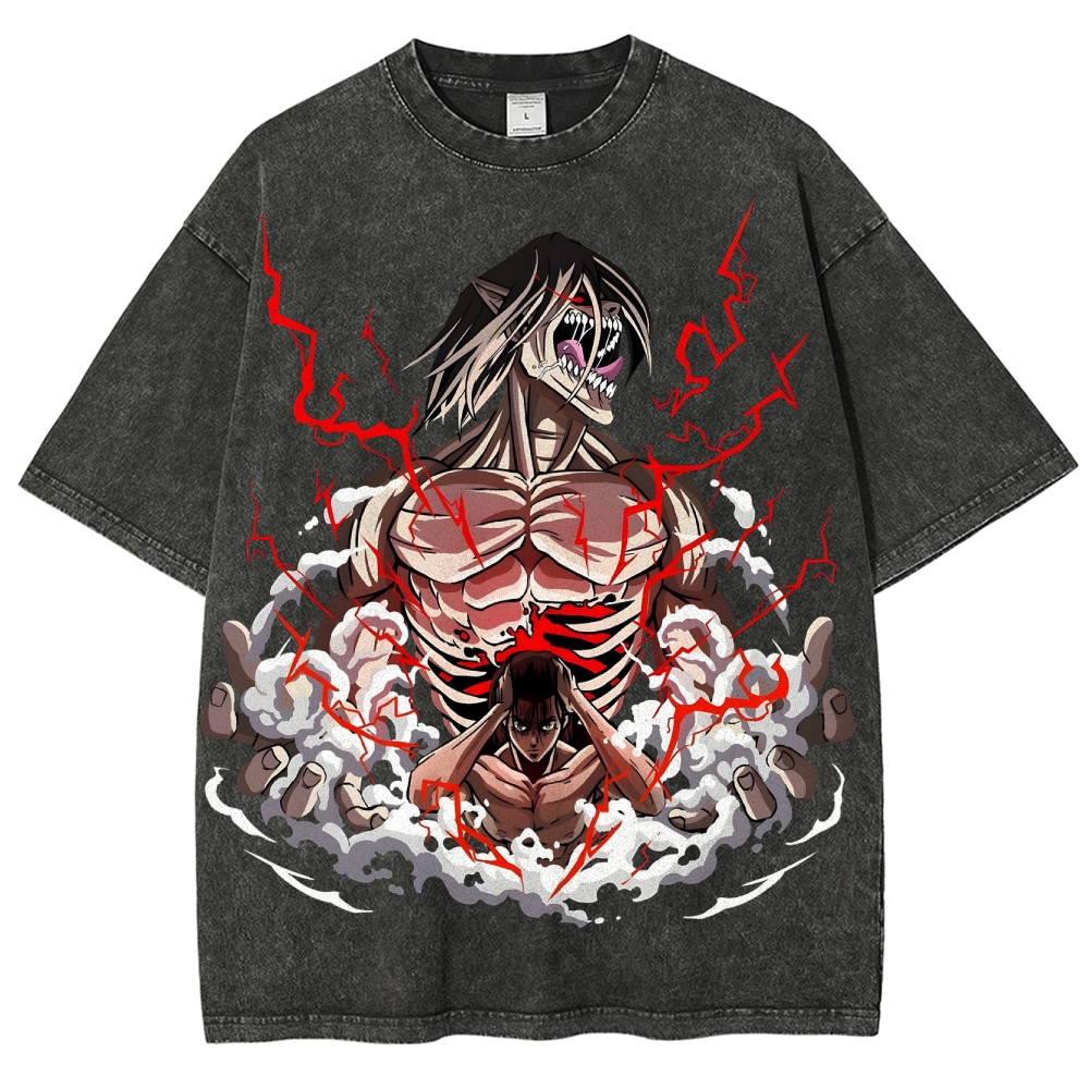 Unisex Fit Washed T-Shirt | ATTACK ON TITAN