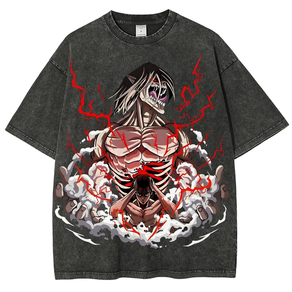 Unisex Fit Washed T-Shirt | ATTACK ON TITAN