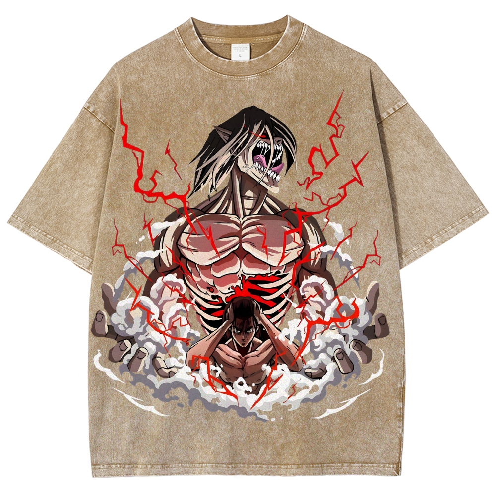 Unisex Fit Washed T-Shirt | ATTACK ON TITAN