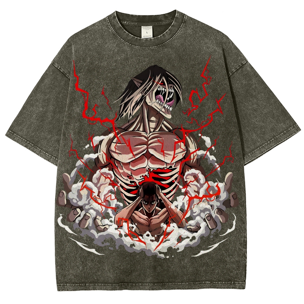 Unisex Fit Washed T-Shirt | ATTACK ON TITAN