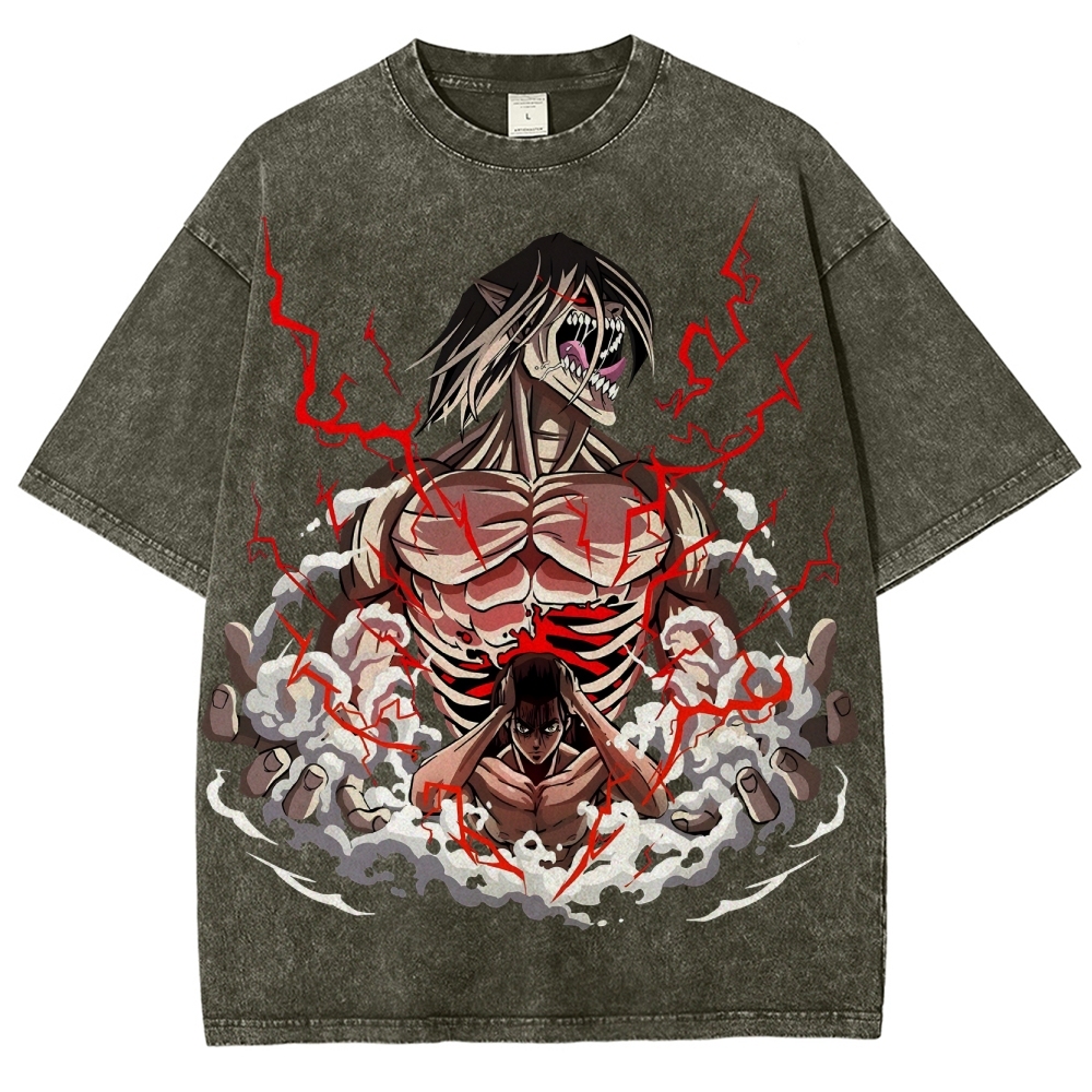 Unisex Fit Washed T-Shirt | ATTACK ON TITAN